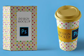 do a unique 3d, 2d display mockup to bring your designs to life