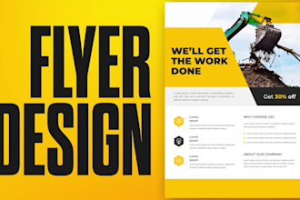 design an amazing high quality flyer for your business