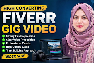 create engaging gig video for your fiverr gig seo optimization