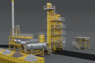 do 3d construction industrial engineering animation 3d technical machinery video