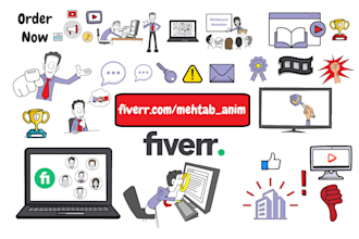 create whiteboard animation video for business and sales