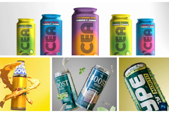 create energy drink, beverage, soft drink video and renders