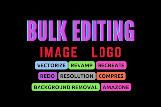 resize image and logo, vector, edit ,background removing,