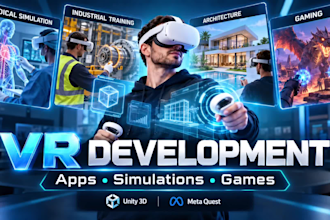 develop immersive VR apps, simulations and games in unity