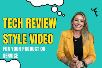create a tech review ugc video of your product or service