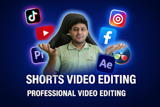 do short video editing, youtube short content, instagram, tiktok, podcast shorts