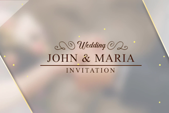 design elegant and romantic wedding invitations video