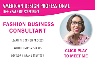 do a fashion business design consulting video call on zoom