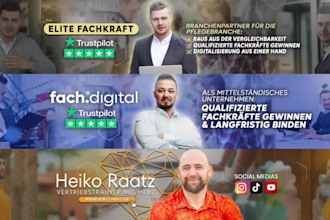 design a professional custom youtube banner