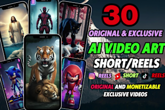 create viral ai video art animation for youtube shorts, instagram reels, tiktok