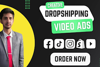 do creative dropshipping video ads for facebook and tik tok