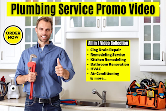 do plumber video or plumbing service video, plumber website design