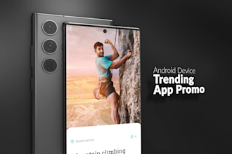 create android app promo video and IOS app promo, app intro video