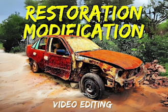 do car restoration and vehicle modification video editing