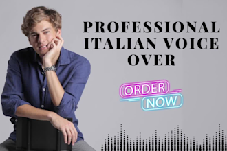 record a professional italian male voice over