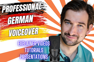 do a german voice over for your explainer video