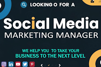 be your social media marketing manager and content creator and virtual assistant