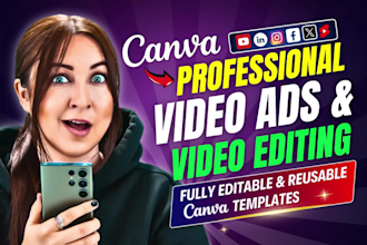 create video ads and video editing using canva