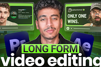 be your professional long form video editor for youtube and podcasts