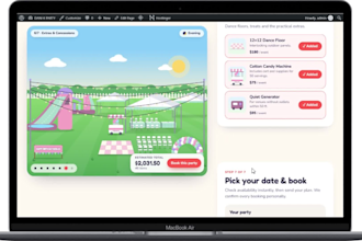 build a bounce house party rental booking website in wordpress