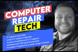 repair, fix your windows, mac, computer, laptop, pc remotely