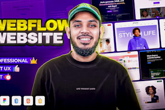 do webflow website design and figma to webflow developer