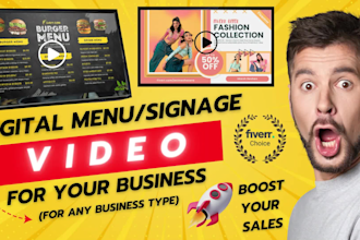 design digital video ads for any businesses using stylish animations