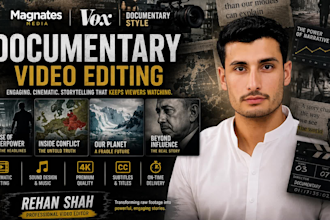 do documentary video editing in magnets media and vox style
