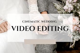 do wedding video editing