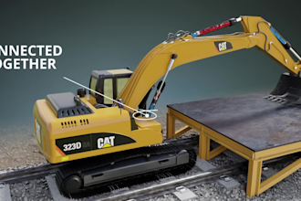 create 3d industrial heavy equipment mechanical stimulation safety animation