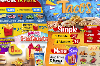 design pro and original menus boards