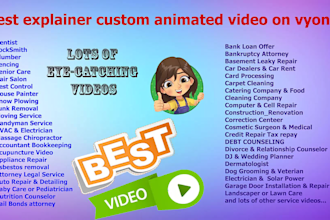 create 2d animation video or 2d animated explainer video