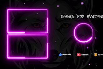 do youtube intro and outro, logo animation, or gaming intro