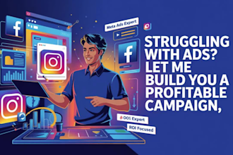create and manage facebook ads and instagram ads campaigns for paid marketing