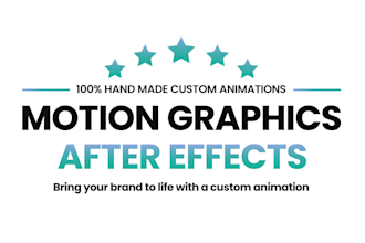 create a custom animation in after effects and logo motion graphics