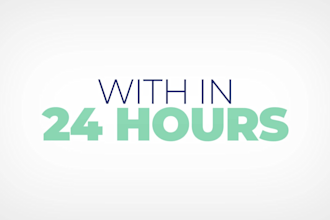 create kinetic typography video in 24 hours