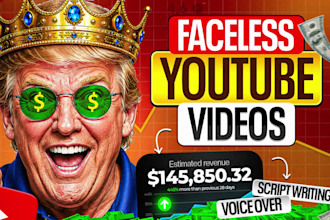 be your faceless youtube video editor and content creator
