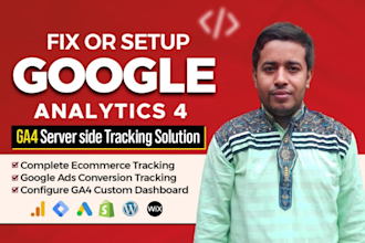 fix, setup google analytics 4, ga4 server side tracking, ads conversion tracking