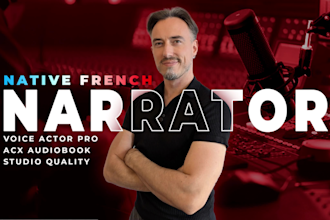 record your story or acx audiobook in french