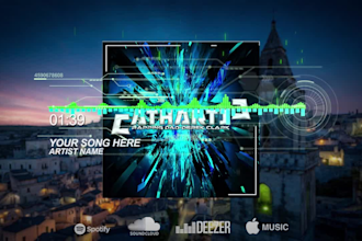 design audio spectrum or music visualizer