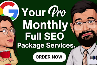 do monthly seo service and high da backlinks to boost website google ranking