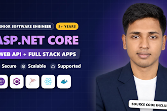 build asp net core web API and dotnet full stack web app