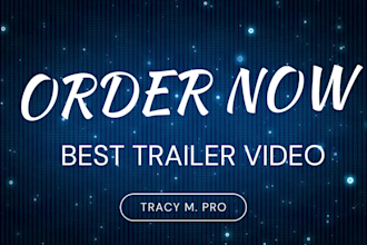 do cinematic teaser trailer promo amazon book video editing youtube short intro