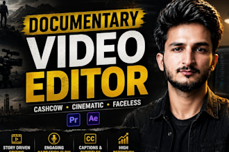 do documentary style and youtube video editing