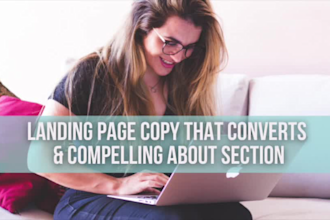 write a persuasive landing page or sales page copy