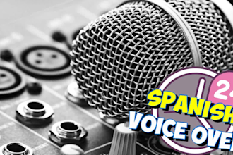 record spanish voice over deep male voice professional