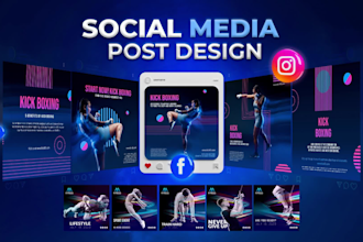 design creative social media posts, facebook ads design, social media templates