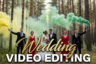 cinematic wedding video editing