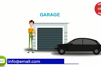 make garage door repair installation service promo video