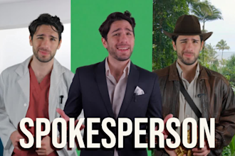be your greenscreen commercial male actor spokesperson ads
